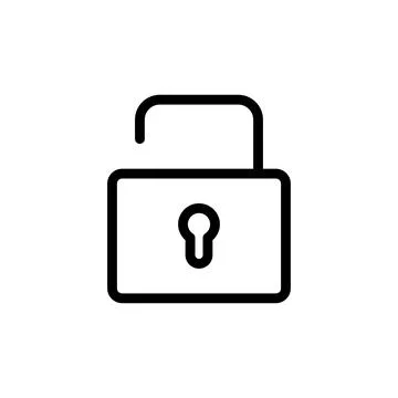 Lock icon vector. Padlock icon vector. Encryption icon. Security symbol Stock Illustration