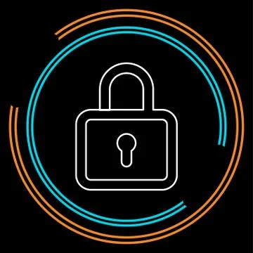 Lock icon - vector padlock - security sign Stock Illustration