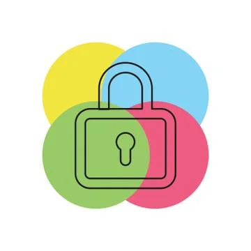 Lock icon - vector padlock - security sign Stock Illustration