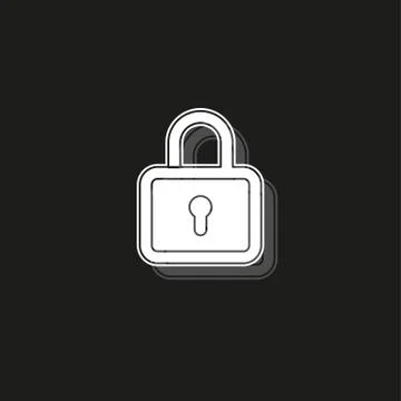 Lock icon - vector padlock - security sign - safety symbol, safe web illustra Stock-Illustration