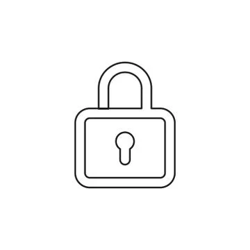 Lock icon - vector padlock - security sign Stock Illustration