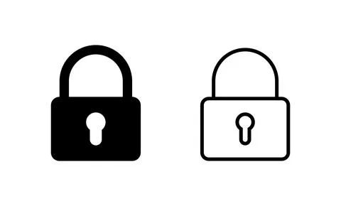 Lock icon vector. Padlock sign and symbol. Encryption icon. Security symbol 스톡 일러스트