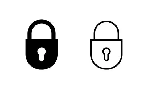 Lock icon vector. Padlock sign and symbol. Encryption icon. Security symbol 스톡 일러스트