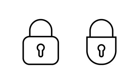 Lock icon vector. Padlock sign and symbol. Encryption icon. Security symbol Stock Illustration