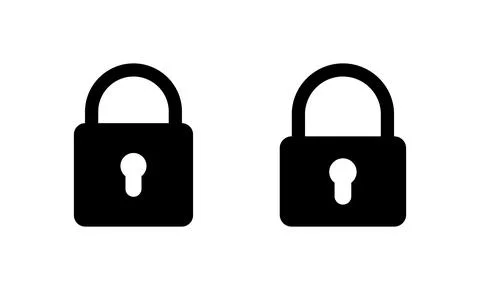 Lock icon vector. Padlock sign and symbol. Encryption icon. Security symbol Stock Illustration