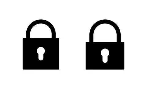 Lock icon vector. Padlock sign and symbol. Encryption icon. Security symbol イラスト素材