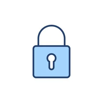 Lock icon vector. Padlock sign and symbol. Encryption icon. Security symbol Stockillustratie