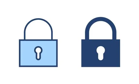 Lock icon vector. Padlock sign and symbol. Encryption icon. Security symbol Illustrazione stock