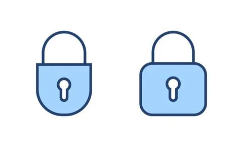 Lock icon vector. Padlock sign and symbol. Encryption icon. Security symbol Illustrazione stock