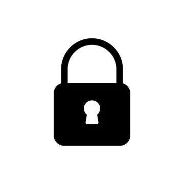 Lock icon vector. Padlock sign and symbol. Encryption icon. Security symbol Stockillustratie