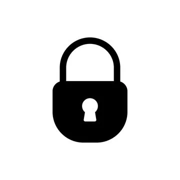 Lock icon vector. Padlock sign and symbol. Encryption icon. Security symbol Stockillustratie