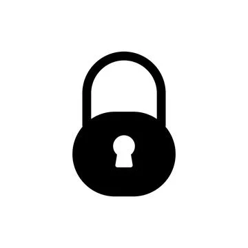 Lock icon vector. Padlock sign and symbol. Encryption icon. Security symbol Stock Illustration