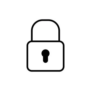 Lock icon vector. Padlock sign and symbol. Encryption icon. Security symbol 스톡 일러스트