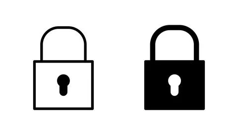Lock icon vector. Padlock sign and symbol. Encryption icon. Security symbol Stockillustratie