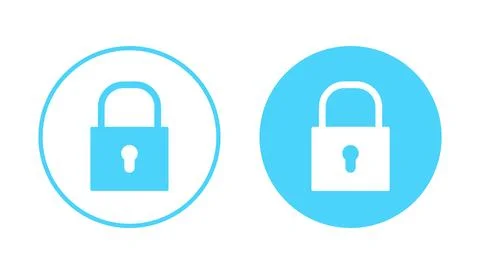 Lock icon vector. Padlock sign and symbol. Encryption icon. Security symbol Stock Illustration