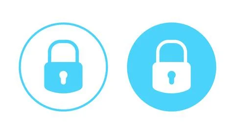 Lock icon vector. Padlock sign and symbol. Encryption icon. Security symbol 스톡 일러스트