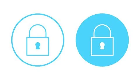 Lock icon vector. Padlock sign and symbol. Encryption icon. Security symbol Stock Illustration