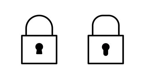 Lock icon vector. Padlock sign and symbol. Encryption icon. Security symbol Illustrazione stock