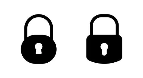 Lock icon vector. Padlock sign and symbol. Encryption icon. Security symbol Illustrazione stock