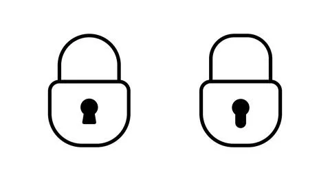 Lock icon vector. Padlock sign and symbol. Encryption icon. Security symbol 스톡 일러스트