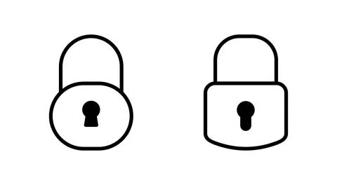 Lock icon vector. Padlock sign and symbol. Encryption icon. Security symbol 스톡 일러스트