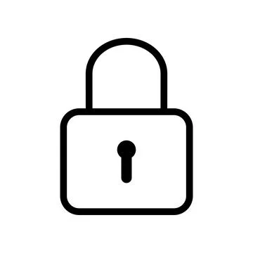 Lock icon vector template illustration design Stock Illustration