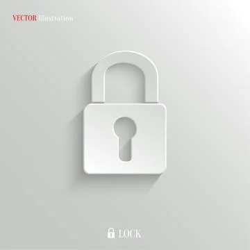 Lock icon - vector web background Ilustración de archivo
