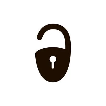 Lock icon on white isolated background. Vector illustration Illustrazione stock