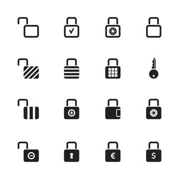 Lock icon2 Stock Photos