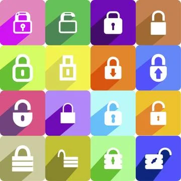 Lock icons Stock Illustration