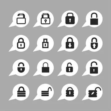 Lock icons Stock Illustration