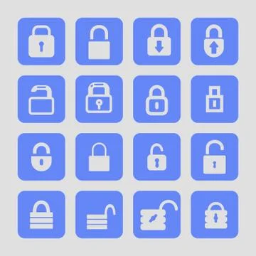 Lock icons Stock Illustration
