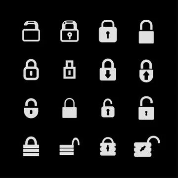Lock icons Stock Illustration