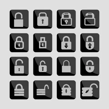 Lock icons Stock Illustration