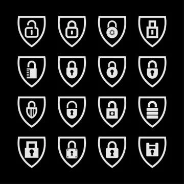 Lock icons Stock Illustration