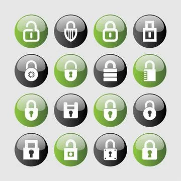 Lock icons Stock Illustration