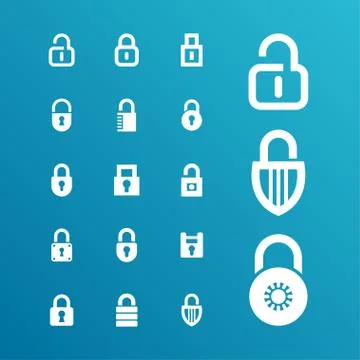 Lock icons Stock Illustration