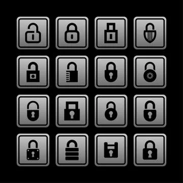 Lock icons Stock Illustration