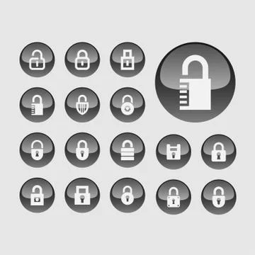 Lock icons Stock Illustration
