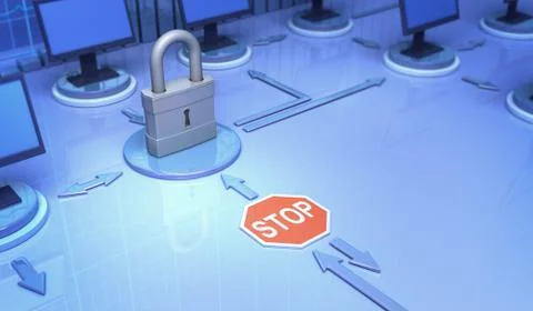 Lock Stock Illustration