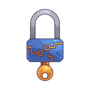 Lock illustration Stock Illustration