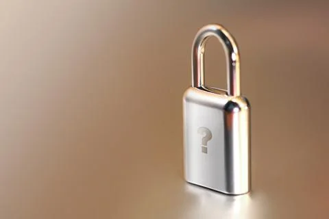 A lock that keeps my information safe Stock Photos