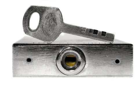 Lock with a key Stock Photos