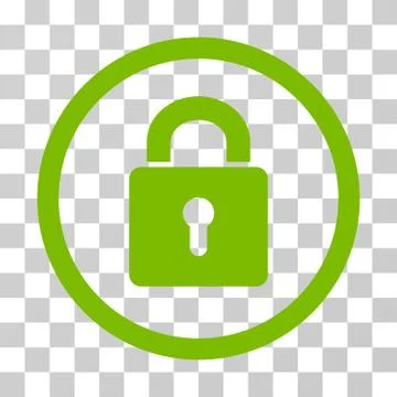 Lock Keyhole Rounded Vector Icon Stock Illustration