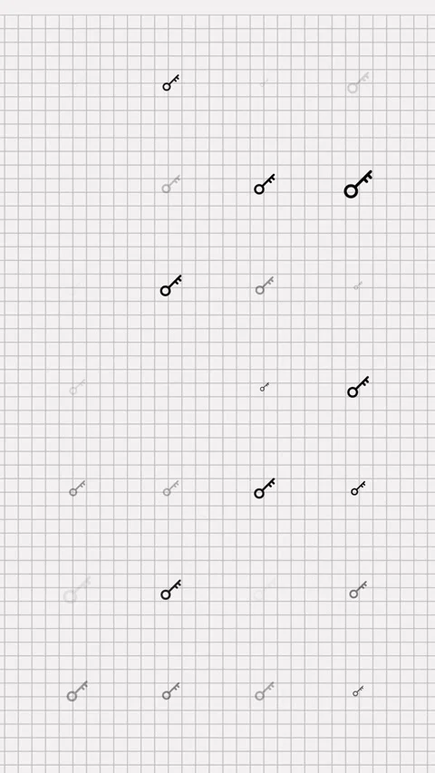 Lock keys animation loop. Seamless pattern background. small keys slowly blink Stock Footage 323283313