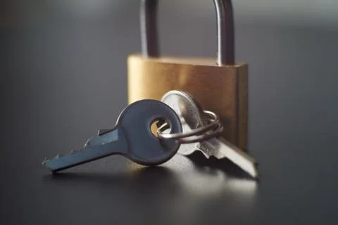 Lock, keys, reflections and shadows Stock Photos