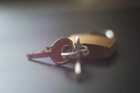 Lock, keys, reflections and shadows Stock Photos