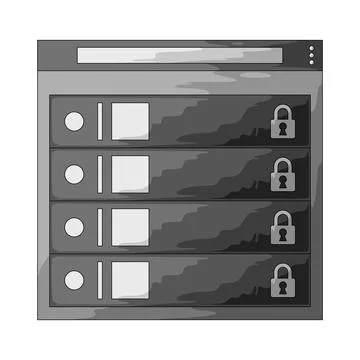 Lock layers illustration Stockillustratie