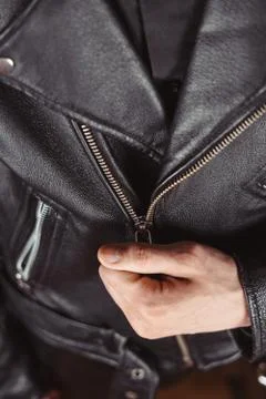 Lock leather jackets Stock Photos