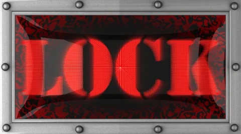 Lock on led Stock Footage 8758781